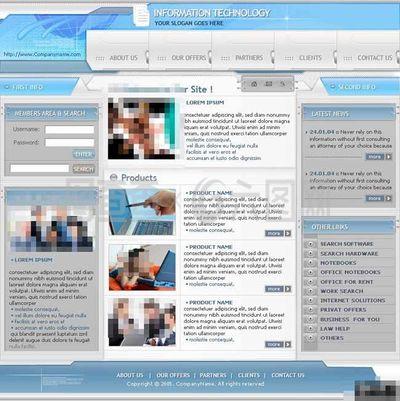 未來信息技術產品網頁模板